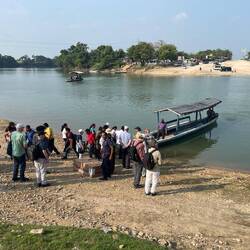 Überfahrt über den Fluss