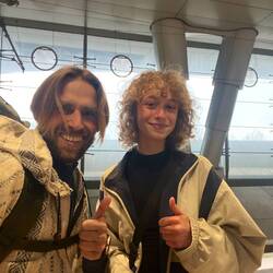 Rom - traveller vipes from Bangkok to Frankfurt - We traveled the longest distance together :)