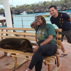 Alex photo bombing Jordan 😂