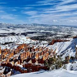 The hues of blue, purple, white and red