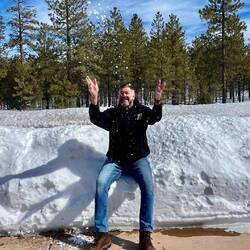 As happy as pig in shit