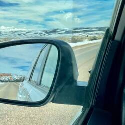 What an amazing sight to see in the mirrors