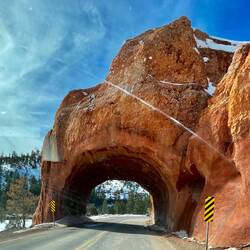 Through this tunnel in the blink of an eye