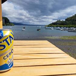 Das Radler zum Abschied aus Pucón. Ich werde diesen Blick vermissen.