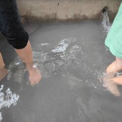 Und wir machten mit! Sooo schön warm... :)