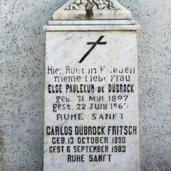 Eine der wenigen deutschen Grabstätten