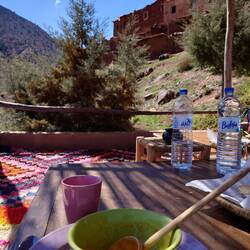 The view from the table, I'd eaten the pumpkin soup 😋