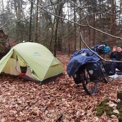 Unser Zeltplatz kurz vor Ljubljana