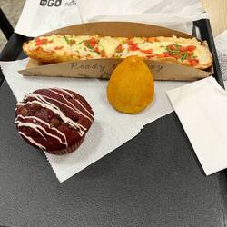 My first meal at the airport