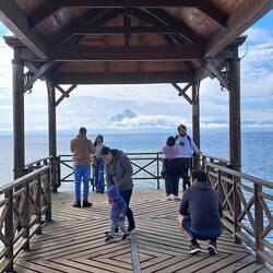 Ganz ohne Regen ist der Blick von Frutillar aber doch sehr schön.