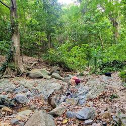 Hände waschen nach rutschigem Sturz