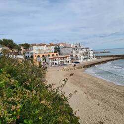 Blick auf El Roc de Sant Gaietà 