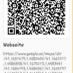 QR Code mit der Wegbeschreibung in Maps
