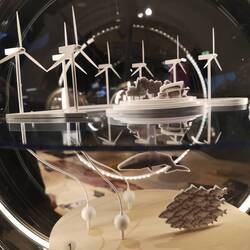 Floating water turbines