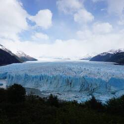 Der Gletscher vom Land us