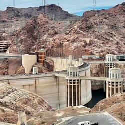 Panoramic view of Hoover Dam