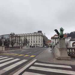Die Drachenbrücke in Ljubljana