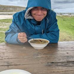 Essen immer noch im Regen 😅