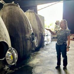Learning how they make natural wine.