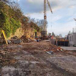 Leider geht hier unsere Straße nicht weiter...