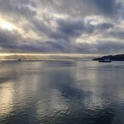 Ausblick beim Frühstück.