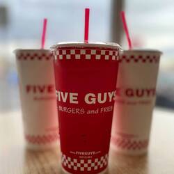 After our long trek to Five Guys these drinks went down very well