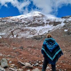 Kurzer Blick auf den Gipfel
