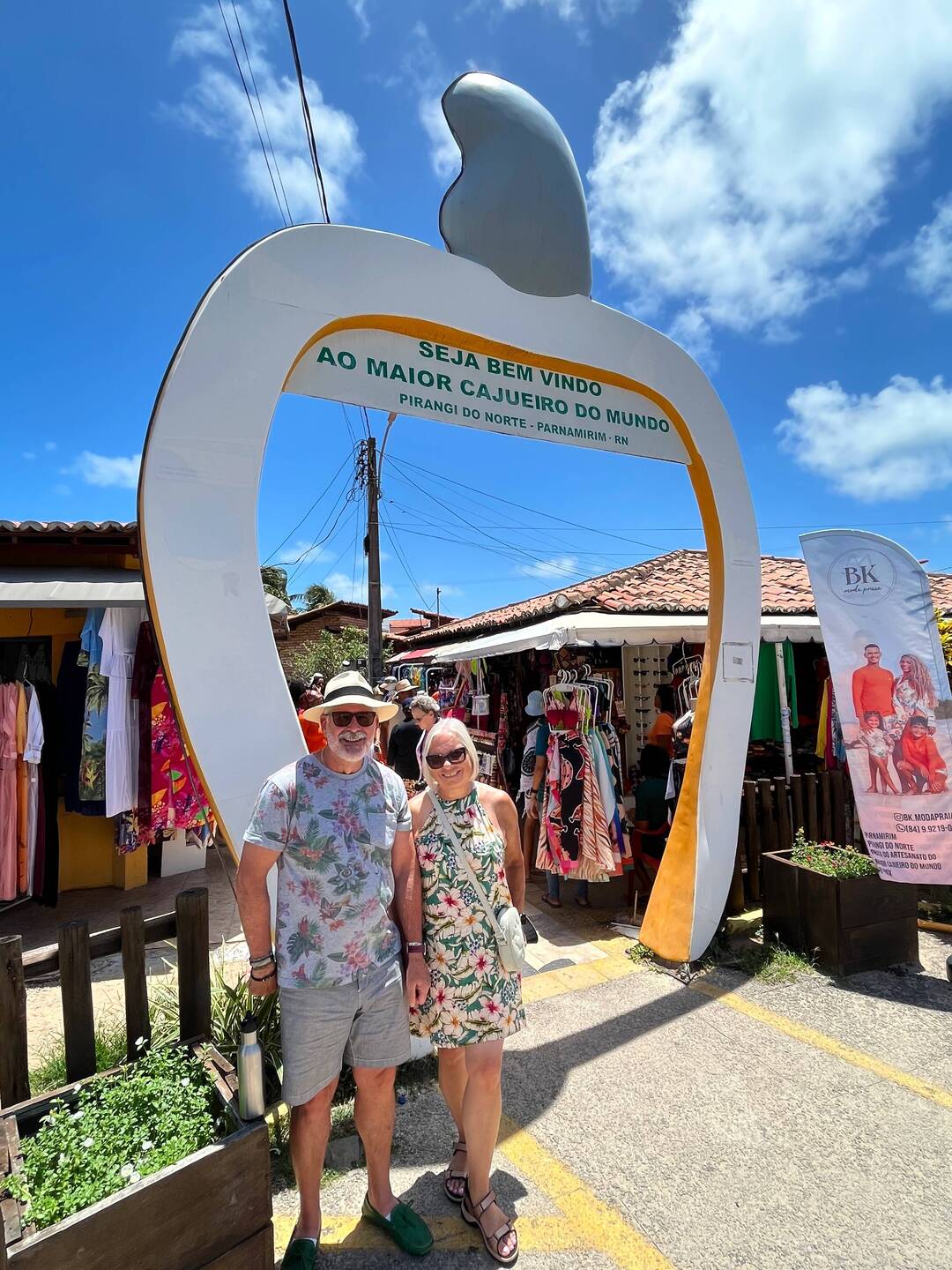 The entrance to the world's biggest cashew tree site