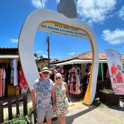 The entrance to the world's biggest cashew tree site