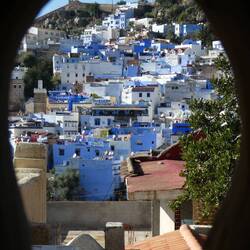 View from our hotel bathroom window!