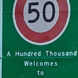 That's a nice town sign