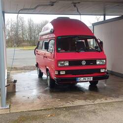 Kurzer Stopp in der Waschbox, die Woche war schmutzig 🥴