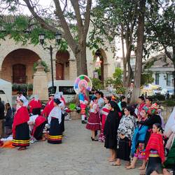 Performers waiting to go onstage