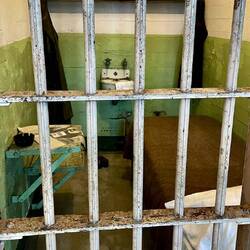 Inside one of the isolation cells