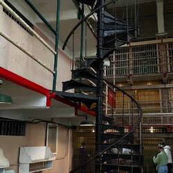 One of the circular staircases