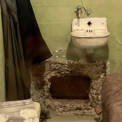 Where Frank Morris, John Anglin and Clarence Anglin dug out and escaped