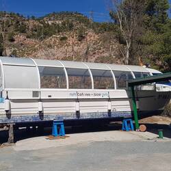 ...wegen Niedrigwasser leider auf dem Trockendock