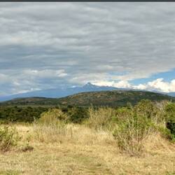 Blick auf Mount Kenia