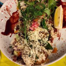 Dieses Gericht hieß: four gangsters ;)