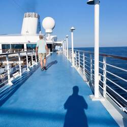 Beautiful day on the first day of our Atlantic Crossing — Aboard Insignia.