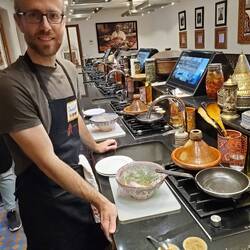 Dave excited to cook an authentic moroccan meal