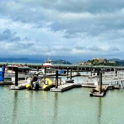 Looking out over Alcatraz