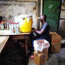 Hier wird abgefüllt.