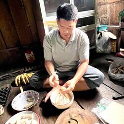 Schnell noch ein Geburtstagskuchen für Stewart gezaubert