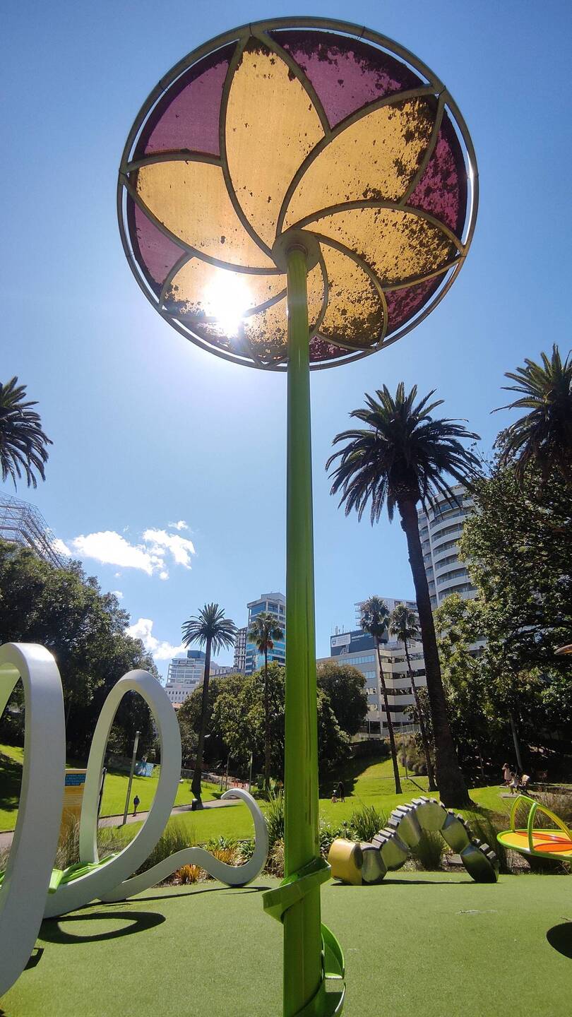 Angekommen am Myers Spielplatz.