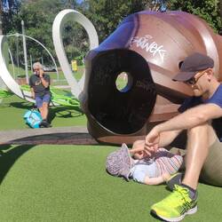 Hier konnten wir ein wenig entspannen und die Kids toben.