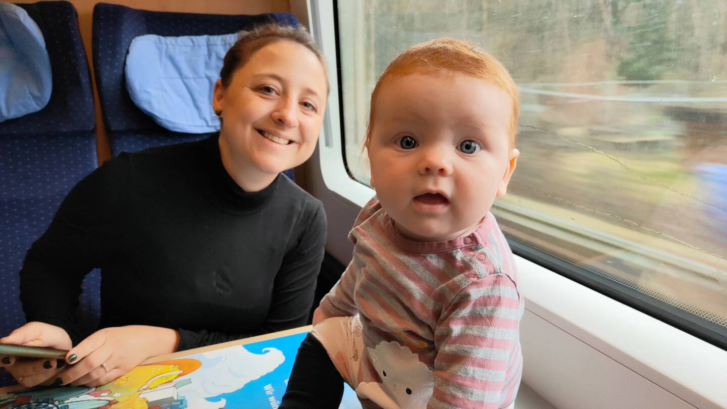 Cheese. Zugfahren, yeah! :)