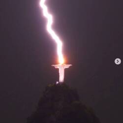 Stuck by lightning the week before we were there