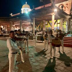 Mariachi band in white now