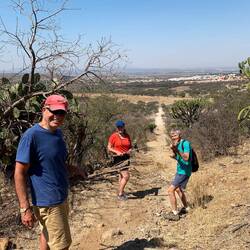 Sticks to ward off wild dogs - fortunatley not needed